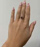 14kt Solid Yellow Gold, Ruby, & Diamond Ring