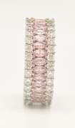 Stunning Pink & White Sapphire Band Ring