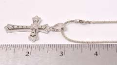 Sterling Necklace With Cross Pendant