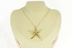 18K Yellow Gold Tiffany & Co. Elsa Peretti Starfish Designer Pendant
