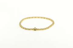 14K Yellow Gold 0.75 Ctw Diamond Classic Simple Tennis Bracelet