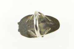 Sterling Silver Roy Buck Native American Turquoise Cabochon Ring