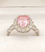 Beautiful Pink Sapphire Cocktail Ring