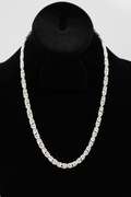 .925 Italian Sterling Silver 6.5mm Byzantine Necklace 20 Inches
