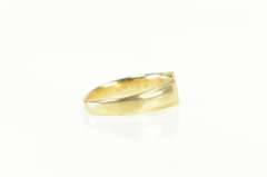 14K Yellow Gold Diamond Classic Vintage Wedding Band Ring