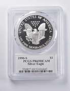 PR69 DCAM 1990-S American Silver Eagle Signed Moy PCGS