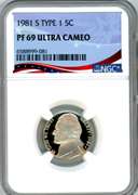 1981-S Jefferson Nickel in NGC PF69 Ultra Cameo