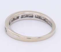 Sparkling White Gold Stackable Diamond Band