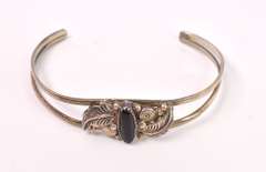 Onyx set in Sterling Silver Bracelet