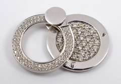 Unique 14k Diamond Pendant with Movement