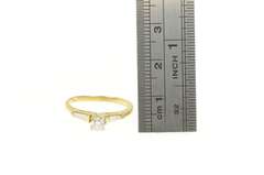 14K Yellow Gold 0.55 Ctw Diamond VVS Baguette Engagement Ring