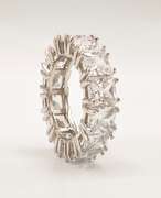 Stunning White Sapphire Eternity Band Ring