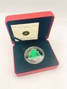 50cent sterling silver triangle coin, milk delivery
