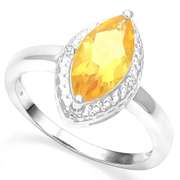 1.55 CT CITRINE SILVER RING