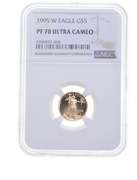 PF70 UCAM 1995-W $5 1/10 Oz. Gold American Eagle - Graded NGC