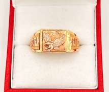 14kt Solid Yellow & Rose Gold Men's Ring