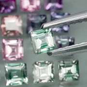 Fancy color 2.93ct UNHEATED VS Sapphire set