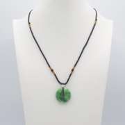 Gorgeous Natural Apple Green Jade Quartz Pendant