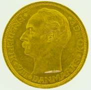 1911 Denmark 20 Kroner Gold Piece