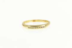 14K Yellow Gold Classic Diamond Vintage Wedding Band Ring