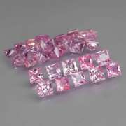 Rare UNHEATED 3.65ct pink Sapphire set