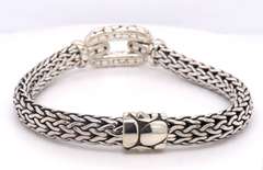 John Hardy Kali Silver Multi Stone Bracelet