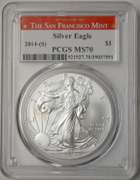 2014-(S) American Silver Eagle PCGS MS70