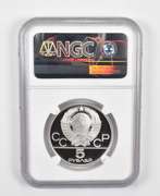 PF69UCAM 1979(L) USSR 5 Rubles Silver Coin Moscow Olympics Hammer NGC