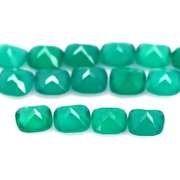 Breath taking 12ct mint green Botswana Agate set