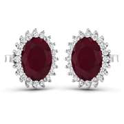 14 Kt White Gold Aquamarine Earrings