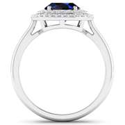 14 Kt White Gold Aquamarine Earrings