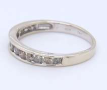 Brilliant White Gold approximate 0.30ctw Stackable Diamond Band