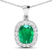 14 Kt White Gold Aquamarine Earrings