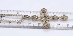 Vintage 925 Sterling Silver Cross Pendant on Box Chain Necklace