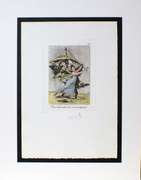 Original hand signed Dali from Goya series