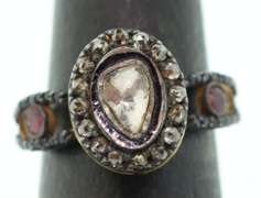 Sterling Silver & Diamond Ring