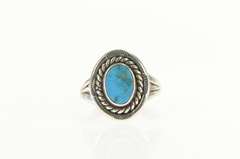 Sterling Silver Native American Turquoise Navajo Cabochon Ring