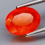 Rich red orange 1.46ct Mexican Fire Opal