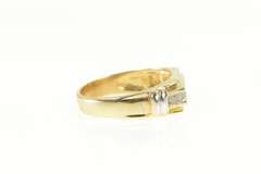 10K Yellow Gold 0.20 Ctw Diamond Men's Vintage Wedding Ring