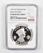 PF68 UCAM 1972 HF Ethiopia 5 Birr - Haile Selassie I - Graded NGC