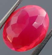 Superb 1.72ct faceted flamingo pink Opal