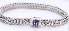 John Hardy Blue Sapphire Classic Chain Bracelet