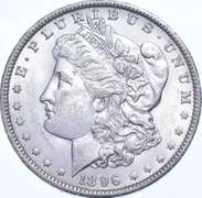 1896-O Morgan Silver Dollar