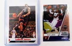 2 LeBron James Basketball Cards