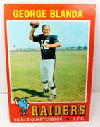 George Blanda 1971 Topps Football Card