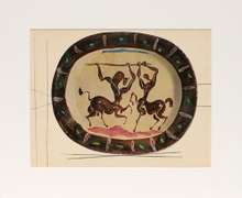 Very rare Picasso offset lithograph in gloss coated from 1948