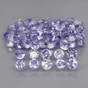Glittering 4.32ct bright blue violet Tanzanite set