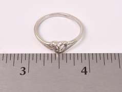 Darling Diamond Heart Ring in White Gold