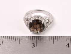 Smoky Quartz Set In Sterling