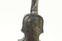 Sterling Silver 3D Ornate Violin Music Stringed Instrument Pin/Brooch